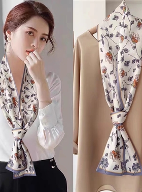 丝巾项链聚酯纤维百搭气质