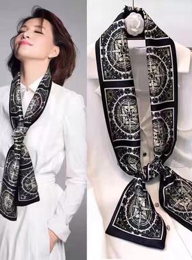 丝巾聚酯纤维女百搭时尚