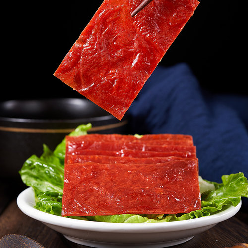 靖江手撕猪肉脯500g网红零食小吃散装猪肉干蜜汁特产肉铺休闲食品 - 图1