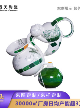 现代抽象艺术酒店摆件定制