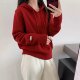 Hooded sweater versatile casual pullover sweater jacket