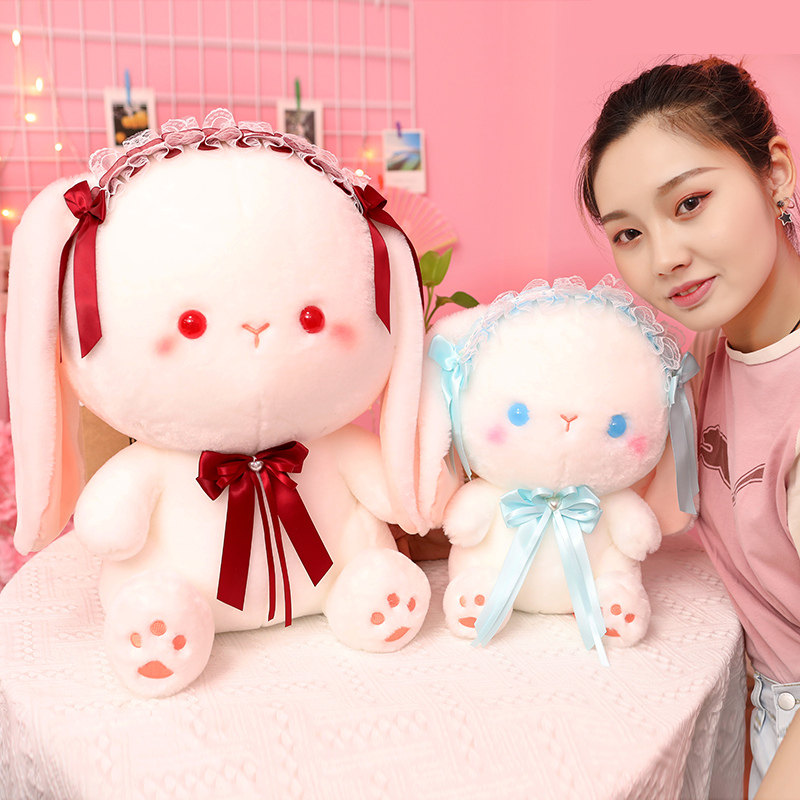 可爱洛丽塔小兔子公仔毛绒玩具蕾丝兔儿童玩偶女生睡觉抱枕布娃娃,淘宝优惠券,粉丝福利购,淘宝优惠卷