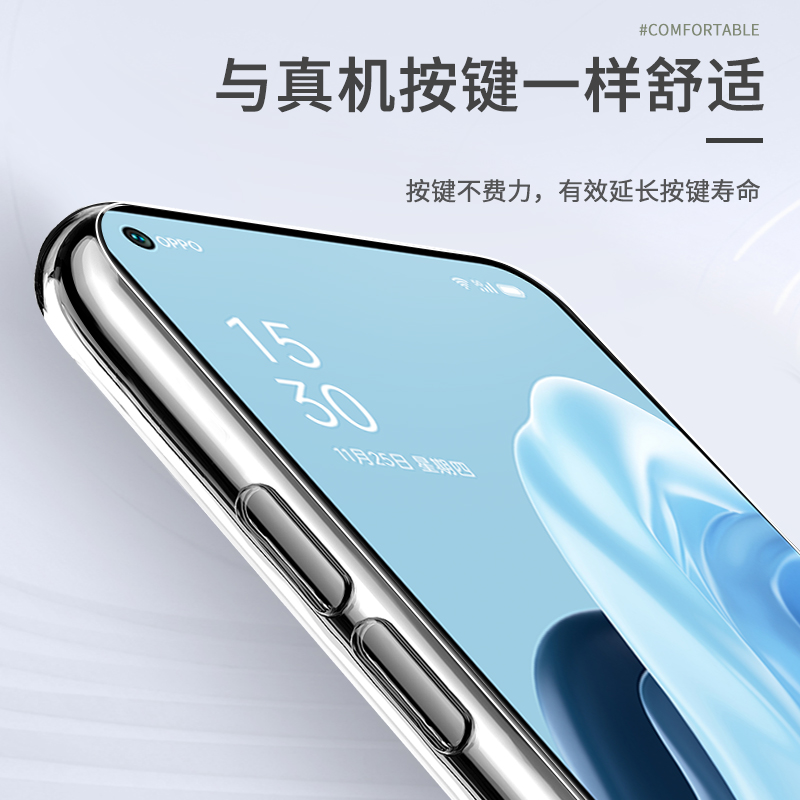 opporeno6手机壳reno5Pro新款reno4/3透明ooporeno5k防摔se元气版por+十opporone套opporeon5g女k5g65g55g45g - 图1