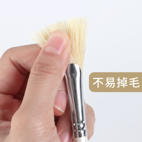 Белая гуашь, кисть, комплект, профессиональный пигментированный акрил для школьников, художественная щетка, 10 шт, масляная живопись