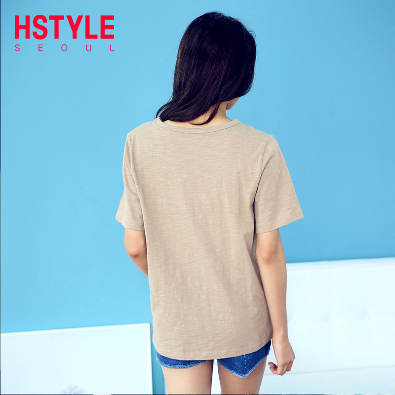 韩都衣舍2021夏装新款韩版印花t恤 韩都衣舍秀衣莲T恤