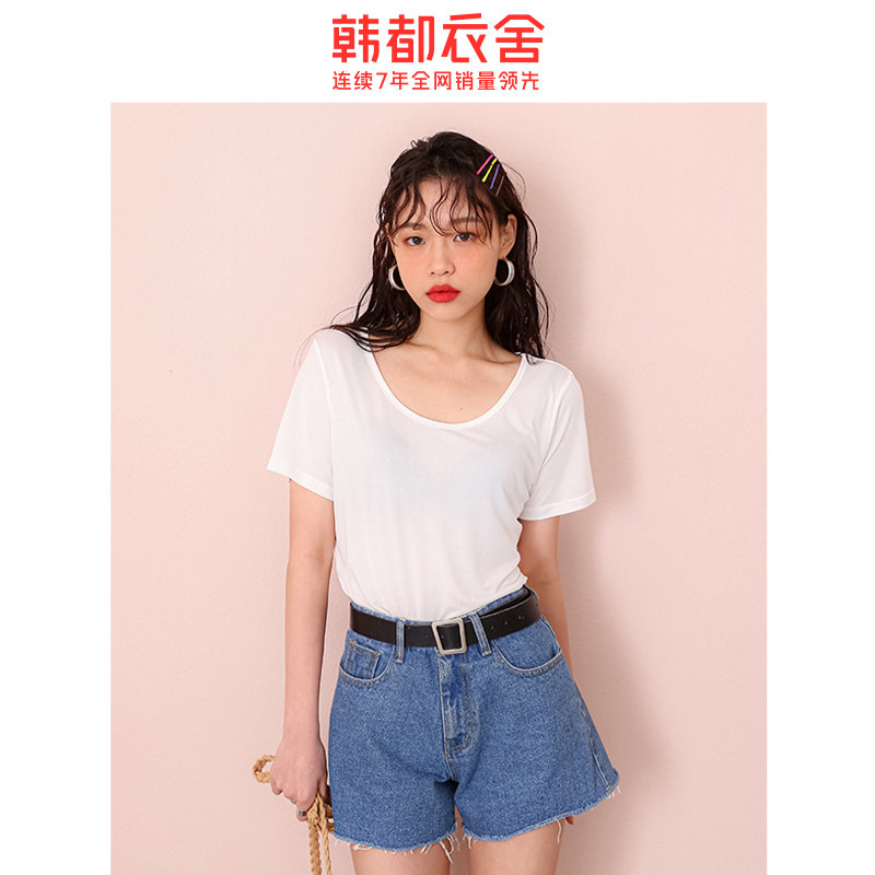  韩都衣舍秀衣莲T恤