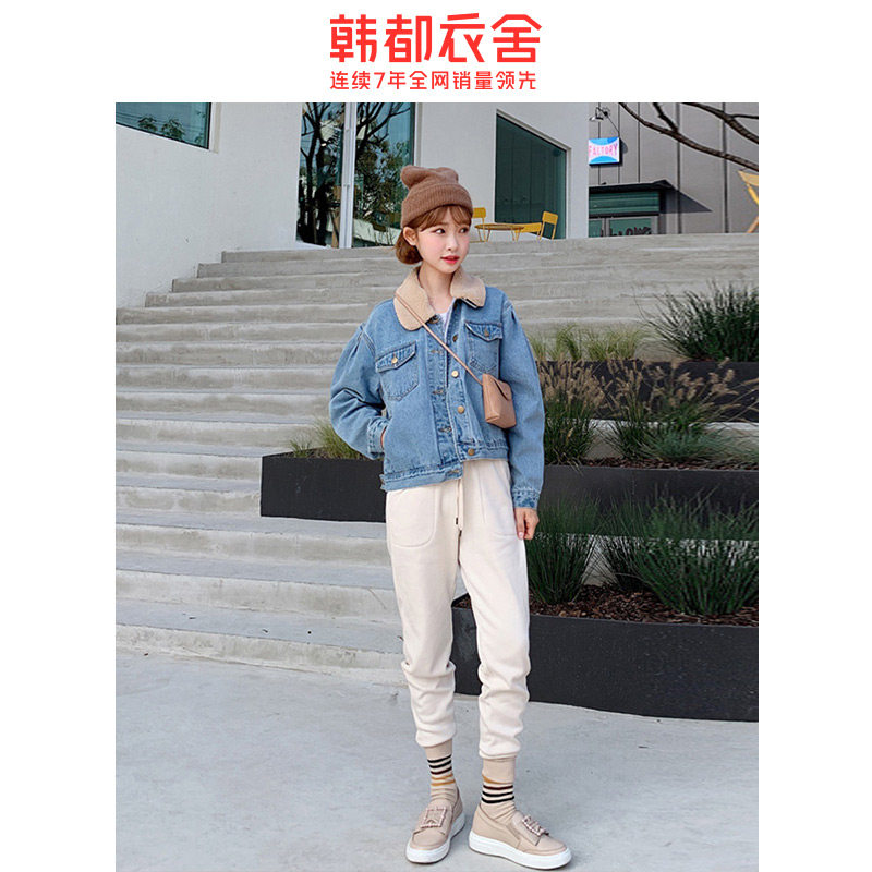 韩都衣舍2020秋新款韩版宽松短外套 韩都衣舍秀衣莲短外套