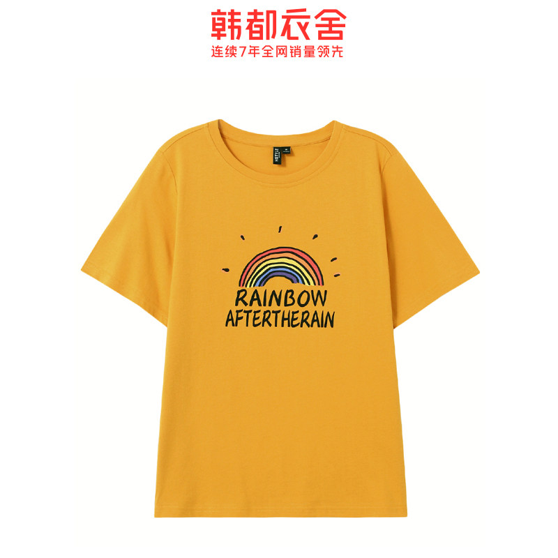  韩都衣舍秀衣莲T恤