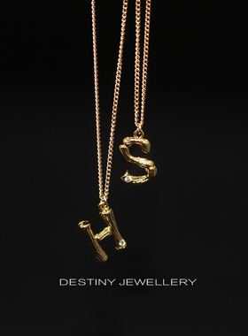 情侣项链字母项链美国进口材质