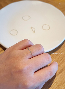 14K包金链条软戒指不掉色