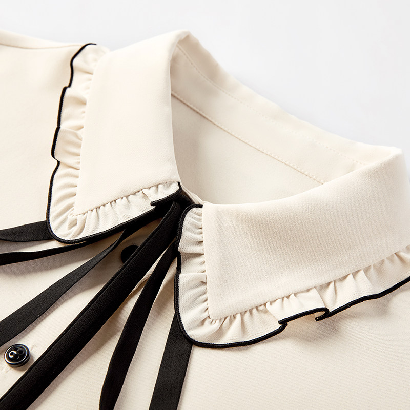 辛格茜加绒长袖雪纺2021秋冬季衬衫 singhwest辛格茜服饰旗舰衬衫