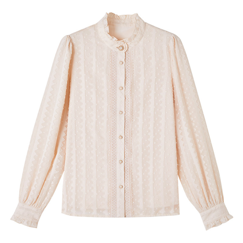 辛格茜雪纺衬衫女2021冬装打底衫 singhwest辛格茜服饰旗舰衬衫