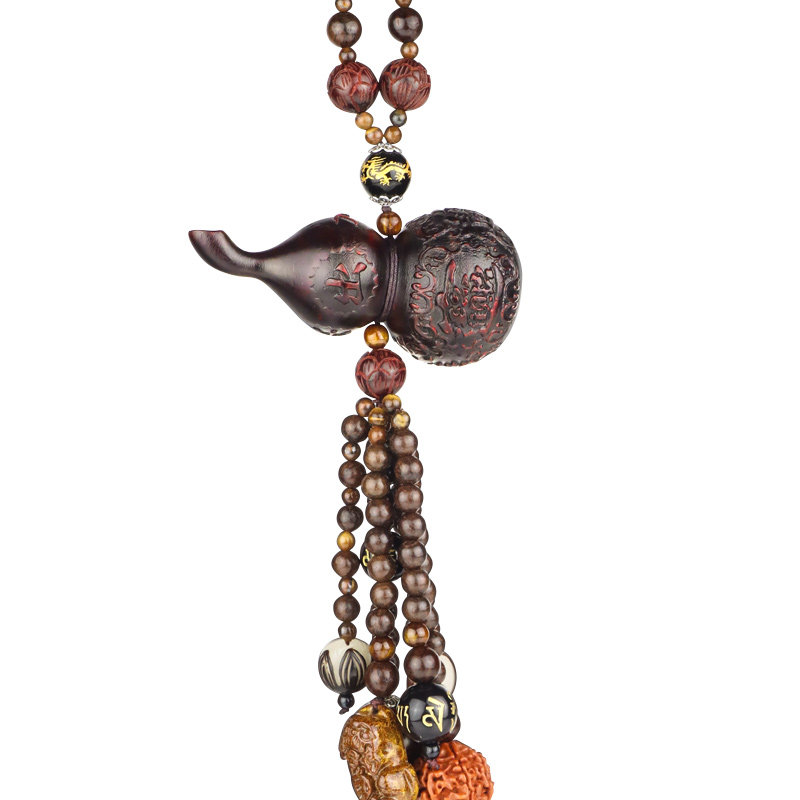 汽车内吊坠桃木车载挂件车用后视镜葫芦高档保平安福饰品男士大气,淘宝优惠券,粉丝福利购,淘宝优惠卷