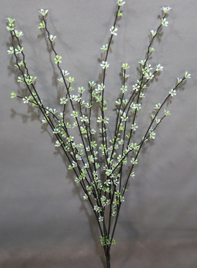 婚庆仿真柳叶绿植银柳枝雪柳假花清新嫩芽家居摆设客厅装饰插花艺