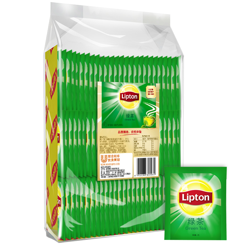 lipton立顿绿茶包独立包装茶叶包E80袋装酒店商用袋泡茶官方旗舰-图3
