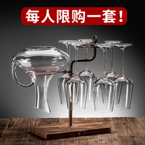 Light Extravagant Creative Red Wine Glass Shelf Upside Down Hung Home Wine Cabinet Mounted Pendulum eurostyle minimalist hanging cup holder High-footed cup holder