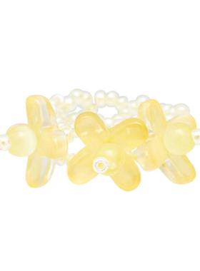 买2送1！琉璃花朵编织戒指同款