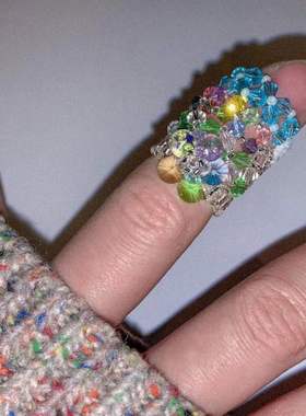 买2送1swingset同款ins水晶花