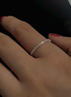 买二送一ylyl串珠ins叠搭戒指