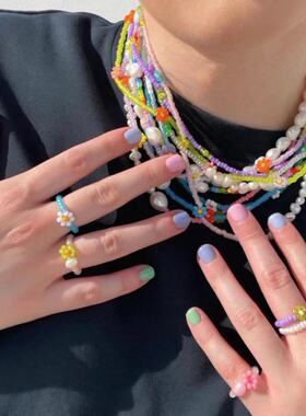 回馈款！买2送1欧美串珠花花