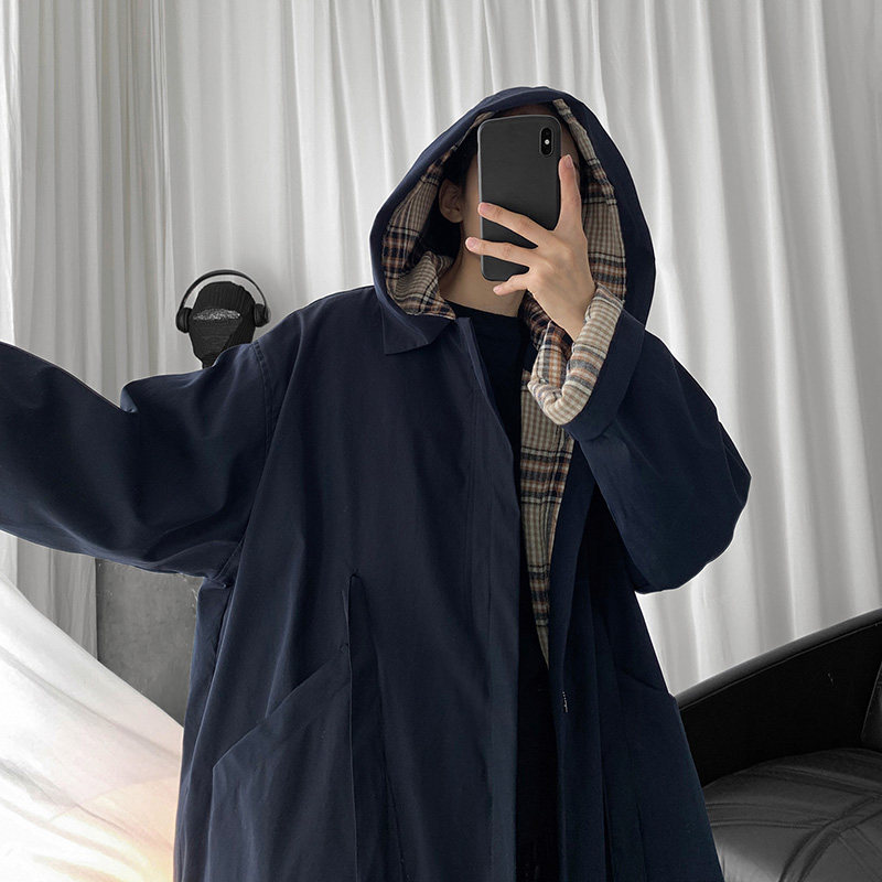 韩版潮流宽松连帽港风学生帅气夹克 行更远夹克