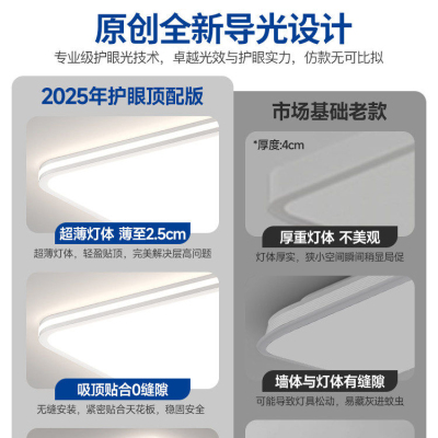 长虹 全光谱护眼客厅吸顶灯超薄无缝隙大厅主灯现代简约2025新款