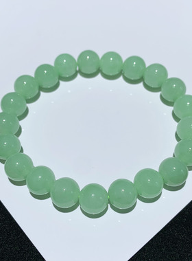 天然缅甸翡翠A货果绿手串