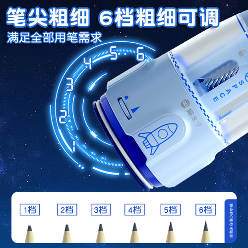 猫太子太子号全自动削笔器大口径电动削笔机卷笔刀粗杆转笔刀小学生专用儿童铅笔刀削器全自动幼儿园文具套装 - 图1