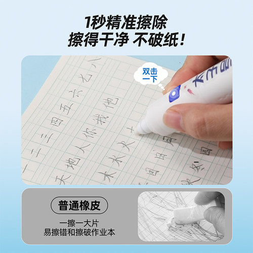 猫太子火箭电动橡皮擦小学生专用自动橡皮创意卡通可爱儿童干净无屑不留痕学生象像皮安全一年级学习文具用品 - 图1