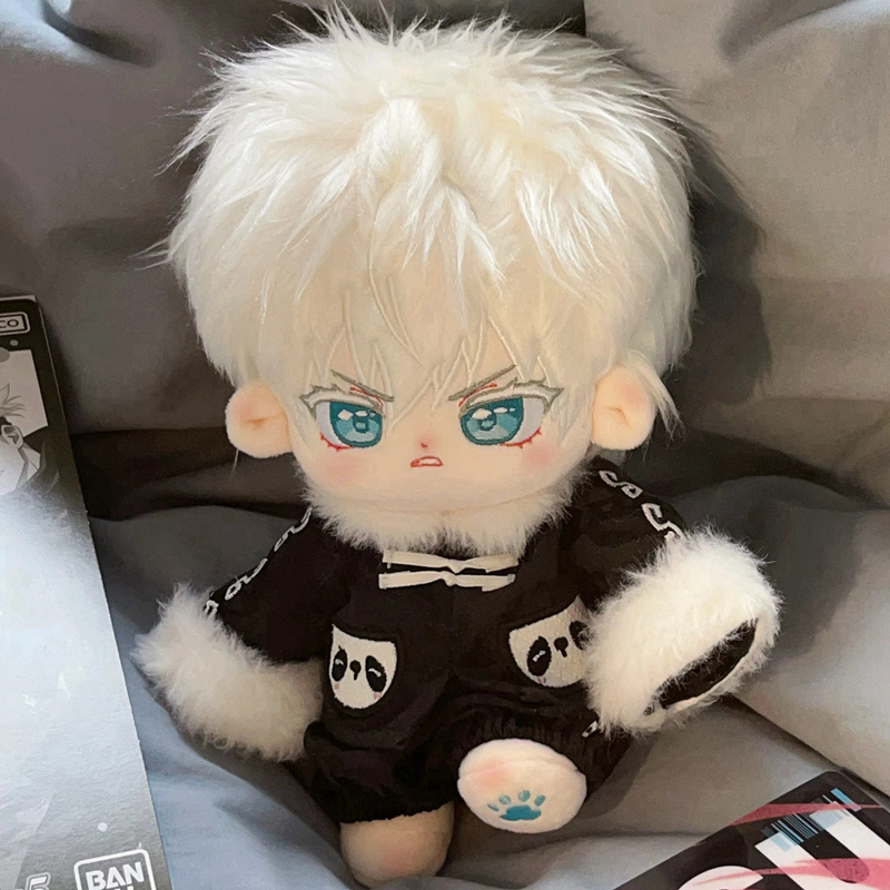 五条悟棉花娃娃周边20cm正版小喵悟咒术回战玩偶动漫公仔女生礼物 - 图0