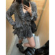 XinleiLin ເສື້ອ plaid ທີ່ບໍ່ສະຫມໍ່າສະເຫມີແລະຊຸດກະໂປງ