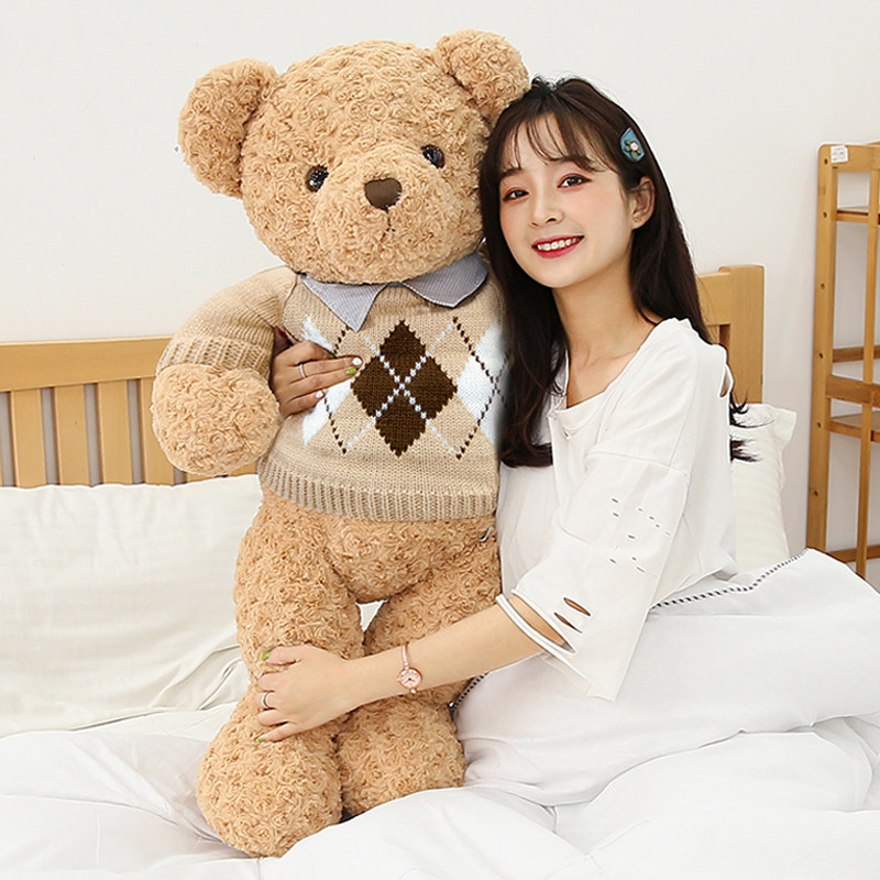 抱抱宝贝泰迪熊毛绒玩具小熊公仔娃娃女生睡觉抱抱熊玩偶生日礼物_虎窝淘