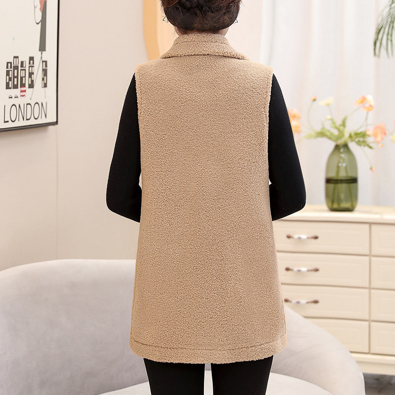 中年马夹春秋长款外套40岁50马褂 奥可蔓中老年女装