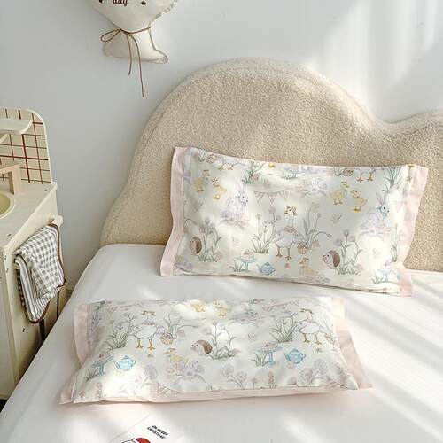 A类卡通全棉磨毛枕套儿童枕罩纯棉宝宝乳胶枕头套保暖枕芯套冬季 - 图3