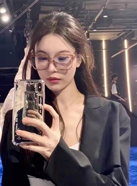 TR90墨镜女2022新款网红太阳镜男潮时尚黑色眼镜大脸显瘦防紫外线