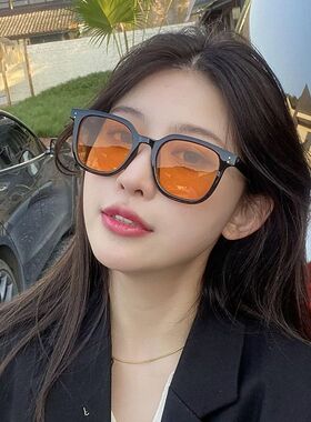 清仓墨镜方形简单粗框复古