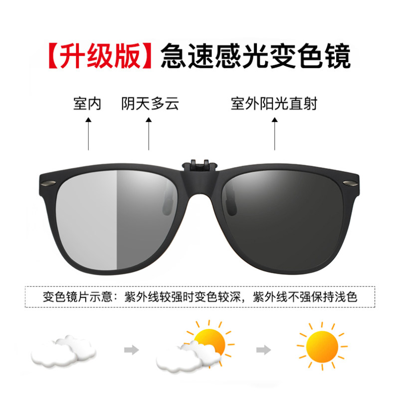 夹片式太阳镜近视眼镜开车镜墨镜女夏成人女士偏光夜视