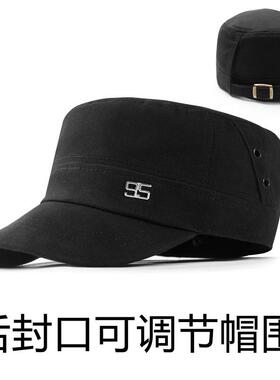邦言秋冬季后封口大头围平顶帽