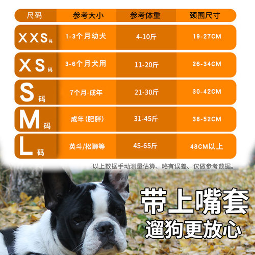 法斗嘴套防咬防乱吃斗牛犬嘴套法斗嘴罩狗面罩巴哥恶霸嘴套狗口罩-图3