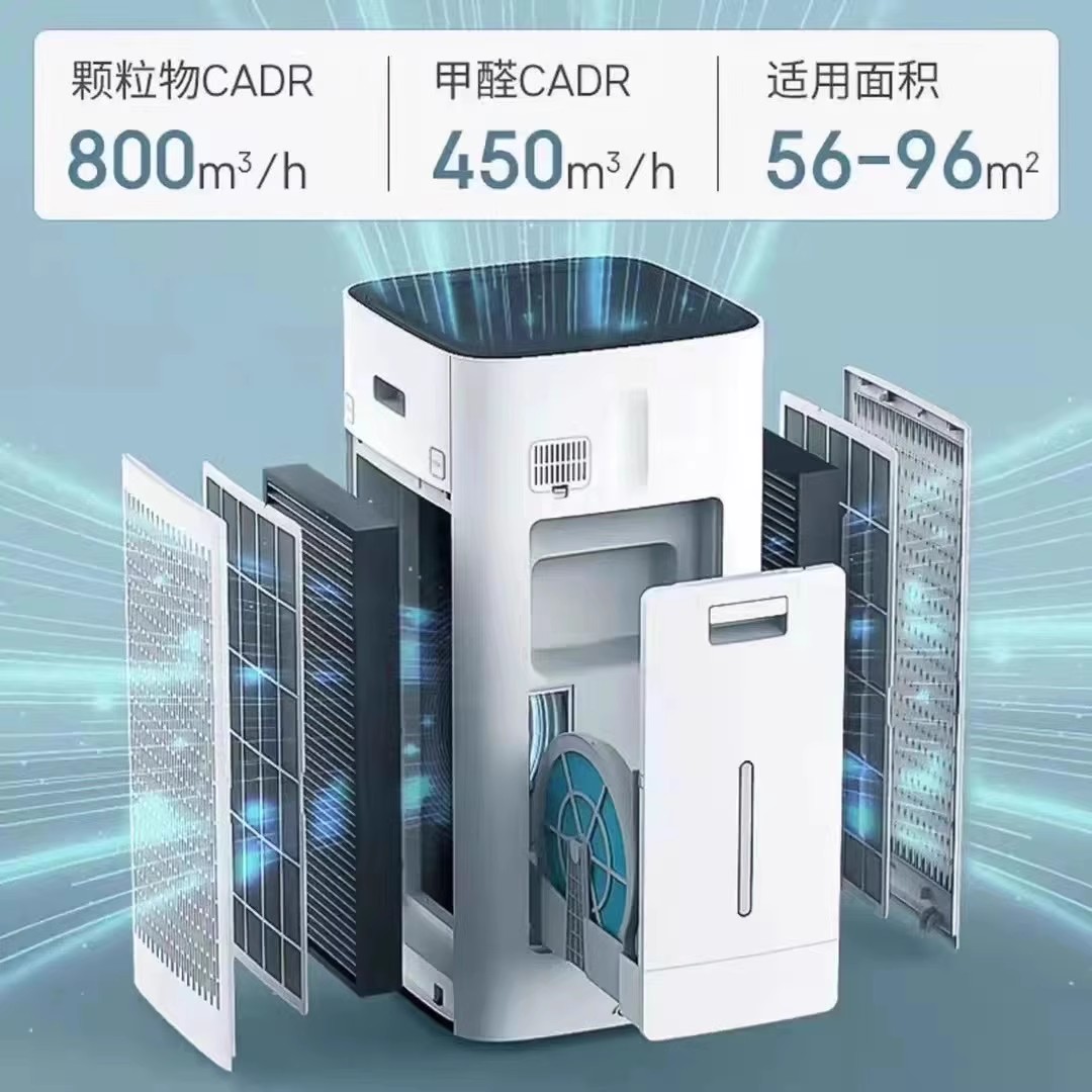 亚都空气净化器无雾加湿一体机p8h55非静音小型吸排烟家用除甲醛 - 图1