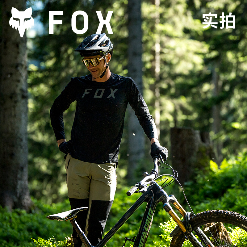 绿道越野美国FOX Flexair山地车夏季车衣骑行服轻薄透气贴身-图2