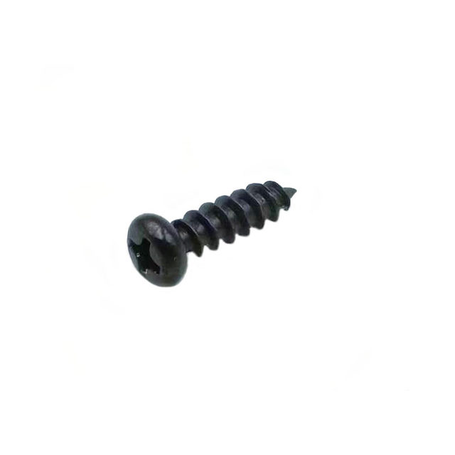 PA hardened iron carbon steel black round head electronic small screw cross disc head self-tapping screw M1M2M3M4M5mm