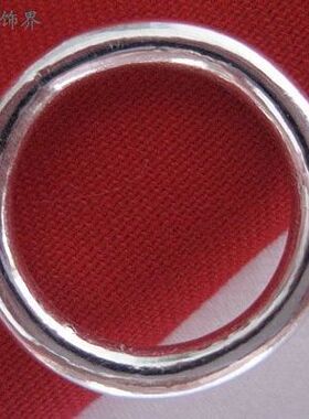 细光圈实心单个吊坠送妈妈戒指环