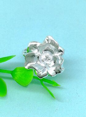 花朵森系生日礼物活口戒指送妈妈