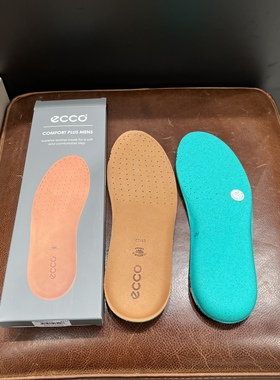 ECCO爱步新款皮革鞋垫男 舒适轻薄防滑干爽轻薄透气鞋垫9059006