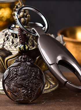 2026年十二生肖属猴吉狮赐桃白玉髓吊坠女男款项坠链属猴吉祥物