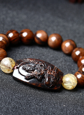 属虎守护神金丝虚空藏菩萨手串