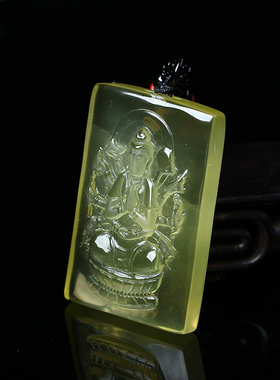 千手观音属鼠守护神天然黄水晶