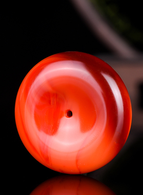 玉器红玛瑙平安扣吊坠项链男女款挂件吊坠爆款