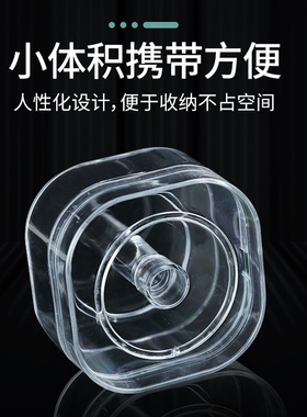 手工绕线盒收纳神器绕线盘可装蚕丝线绒线鱼线盘高透亚克力线盒子